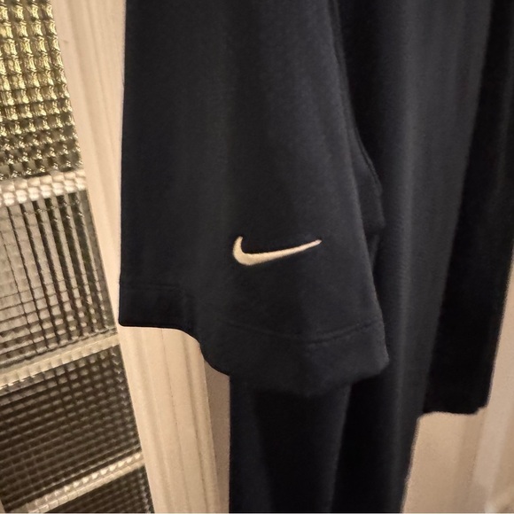 NIKE GOLF Men's Size L FIT-DRY Short Sleeve Navy Blue Polo Shirt - Picture 4 of 12